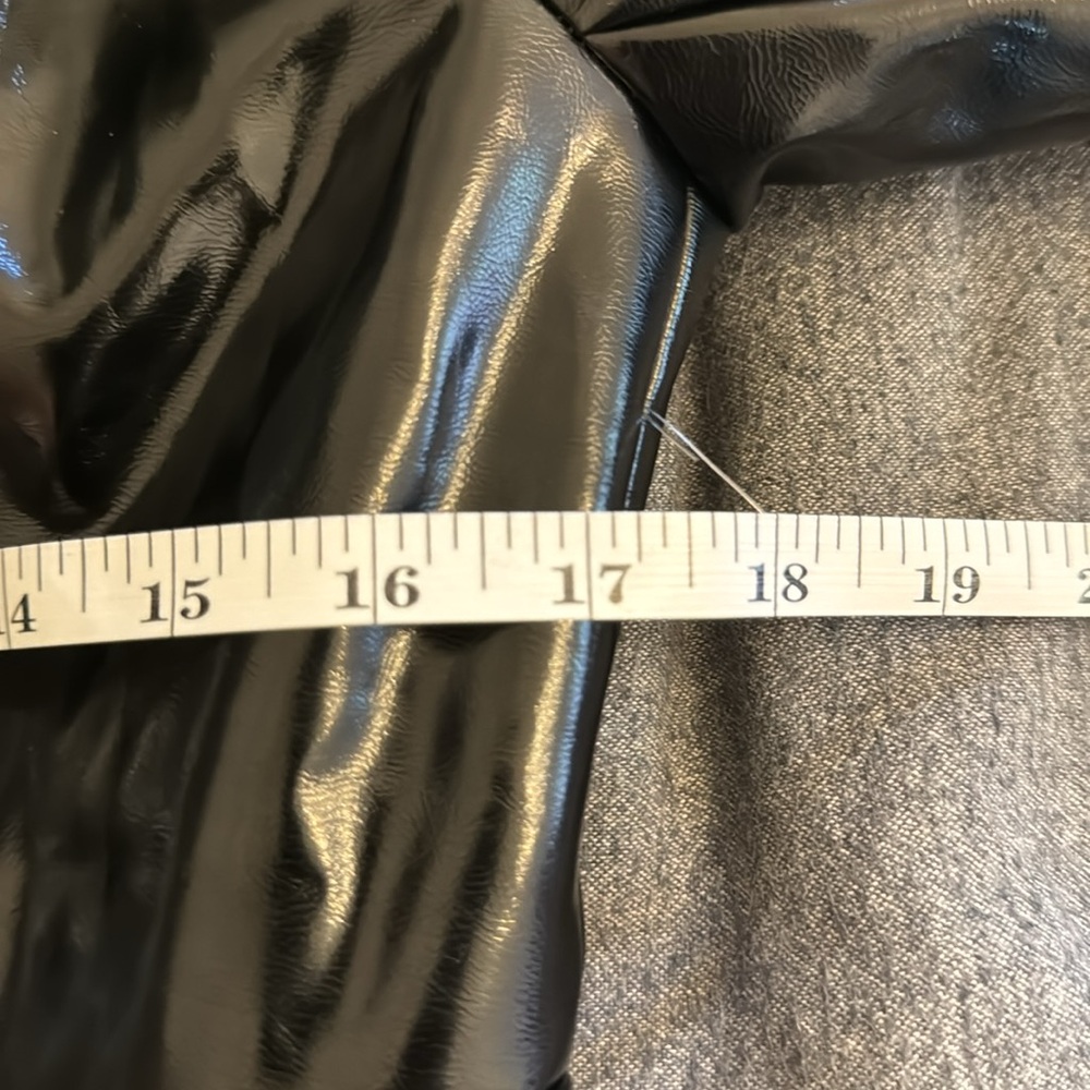New JCrew Collection lady day topcoat in faux patent leather - Picture 7 of 7